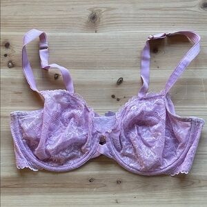 Savage X Fenty Purple Pink Lace Underwire Bra